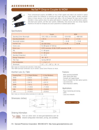 Drop In Coupler, NoTail