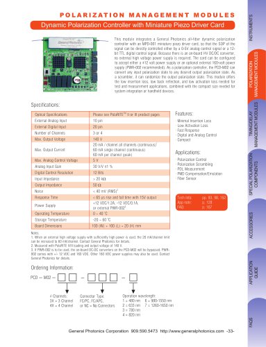 Integrated PolaRite II/III with Miniature Piezo Driver