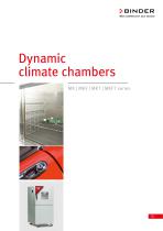 Dynamic climate chambers  MK | MKF | MKT | MKFT series