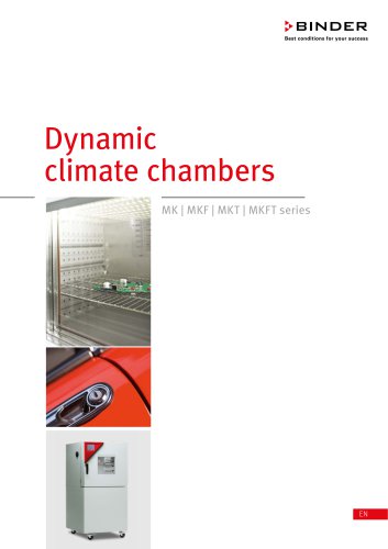 Dynamic climate chambers  MK | MKF | MKT | MKFT series