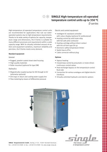 Data sheet series D