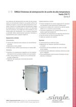 SINGLE Sistemas de atemperación de aceite de alta temperatura hasta 350 °C Serie D - 1