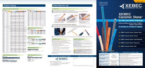 XEBEC Ceramic Stone™ Meister Finish, Heat-Resistant, Diamond, Soft, Pencil