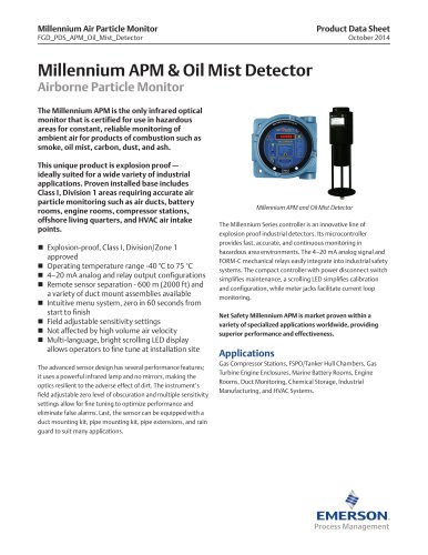 Millennium Air Particle Monitor and Oil Mist Detector