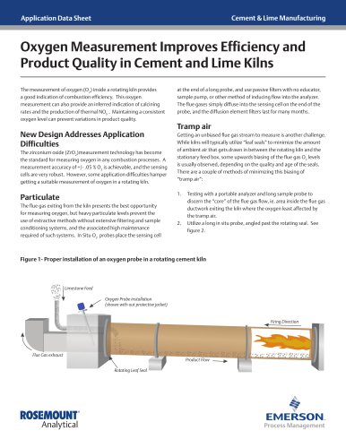 Oxygen Measurement Improves Efficiency and Product Quality in Cement and Lime Kilns