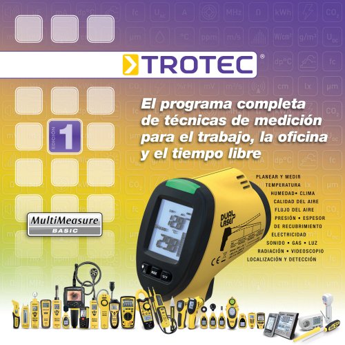 Folleto MultiMeasure Basic - Trotec GmbH - Catálogo PDF, Documentación  técnica