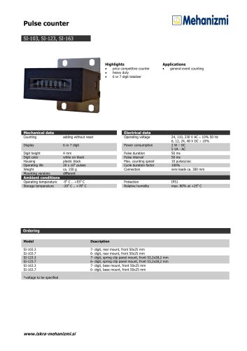 Pulse counters SI-103