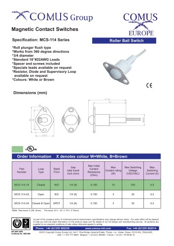 MCS-114 Series
