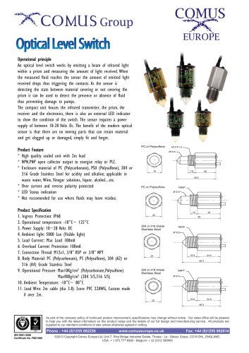 optical level switch