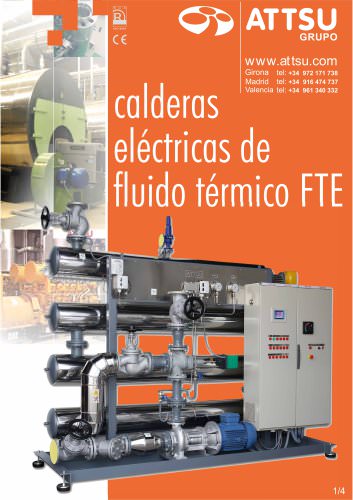 calderas eléctricas de fluido térmico FTE