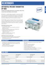 DPT-MOD Differential pressure transmitter with air flow measurement and Modbus