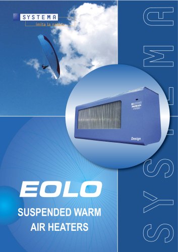 Suspended warm air heaters "EOLO"