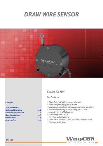 Draw Wire Sensor FX-HM