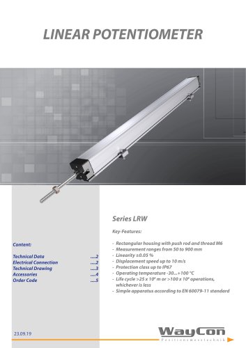 Linear Potentiometer LRW