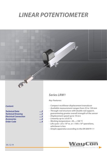 Linear Potentiometer LRW1