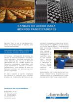 Bandas des acero para hornos panificadores - 1