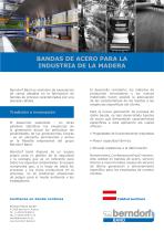 Bandas des acero para la industria de la madera - 1