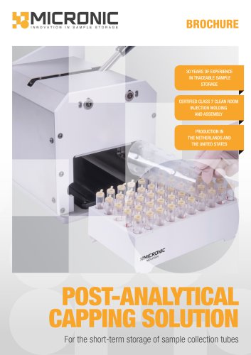 POST-ANALYTICAL CAPPING SOLUTION