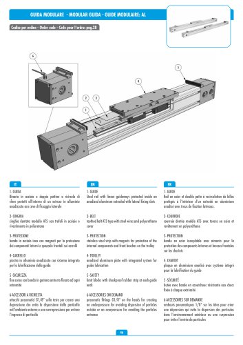 GUIDA MODULARE - MODULAR GUIDA - GUIDE MODULAIRE: AL