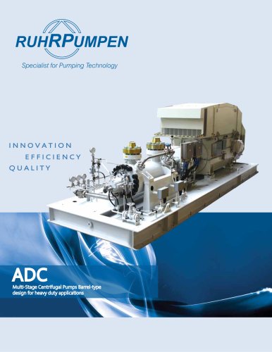 ADC, Heavy-duty, high pressure, multi-stage centrifugal process pump