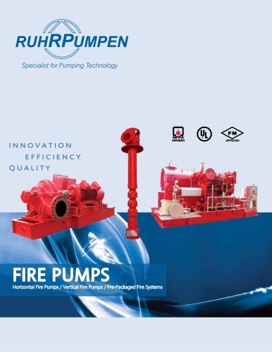 Horizontal Fire Pumps / Vertical Fire Pumps / Pre-Packaged Fire Systems