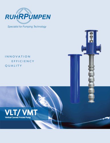 VLT / VMT - Vertical Canned, Multi Stage, Process Pumps