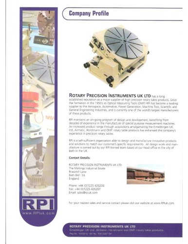 Rotary Precision Instruments UK Ltd