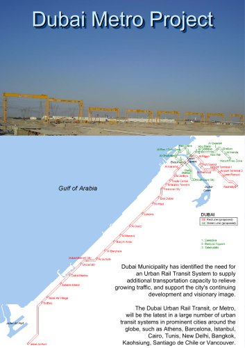 Gantry Cranes for Dubai Metro Project