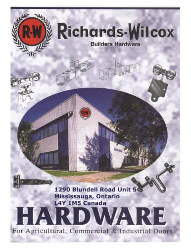 Richards Wilcox Builder's Hardware Catalogue