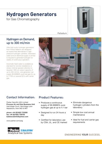 S3.2.014b - Palladium H2 150 300 "Hydrogen Generators for Gas Chromatography"