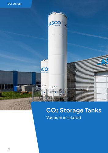 Vacuum insulated ASCO CO2 Storage Tank