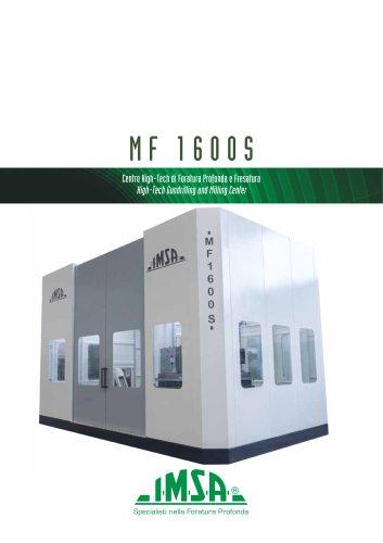 MF1600S Gundrilling and milling machine for molds up to 20 tonnes