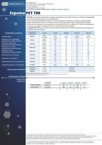Espuma PET T90
