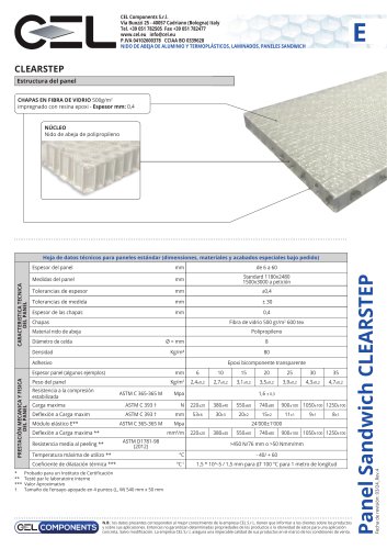 Panel Sandwich CLEARSTEP