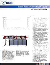 HUALONG|Tensile stress relaxation tester|WSC|200~500kN|Strand wire