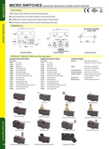 MICRO SWITCHES