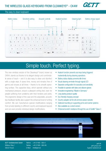 Cleankeys® CK4W