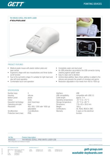 TKH-MOUSE-SCROLL-IP68-WHITE-LASER