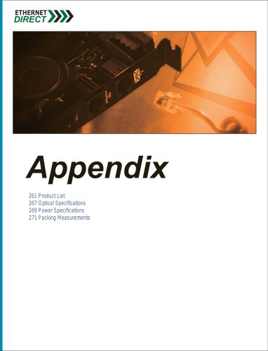 Appendix pages 260/269