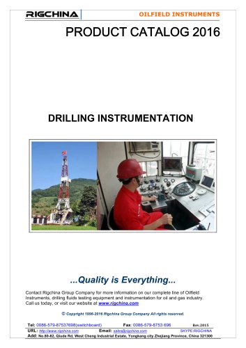 DRILLING INSTRUMENTATION