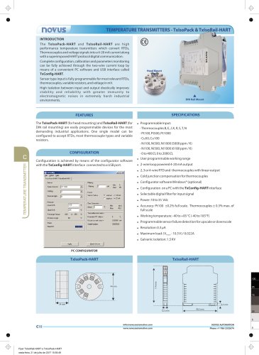 Flyer TxIsoPack-HART & TxIsoRail-HART