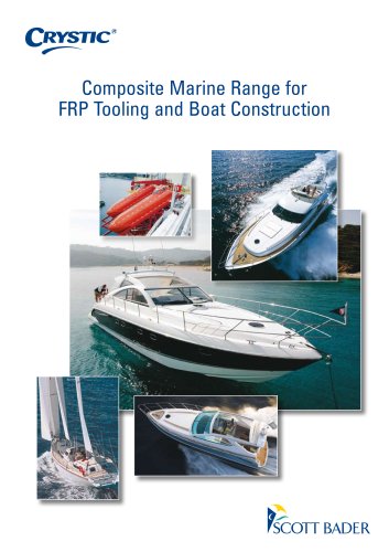 Composite Marine Range for FRP Tooling and Boat Construction