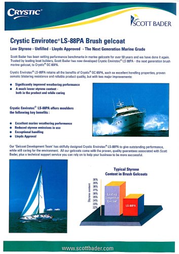 Crystic Envirotec® LS 88PA Brush Gelcoat