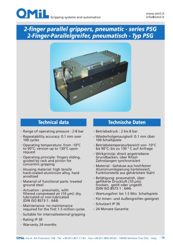 PSG  2-finger parallel grippers, pneumatic