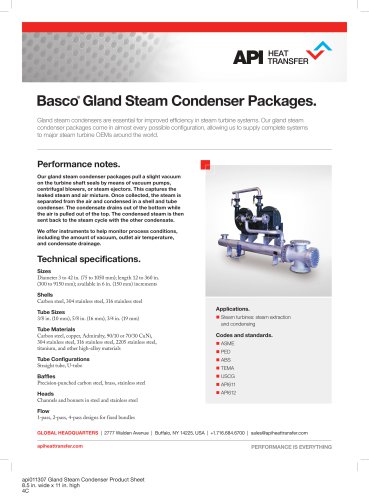 Gland steam condenser