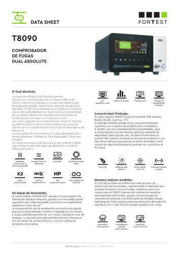 T8090 Dual Absolute Leak Tester