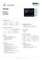 T8730 Air flow tester - Datasheet - 2