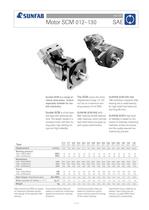 motor hidráulico de pistón axial SAE - 1