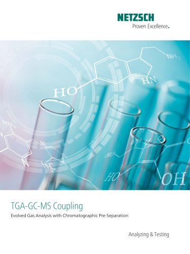 TG-GC-MS - Evolved Gas Analysis with Chromatographic Pre-Separation - product brochure