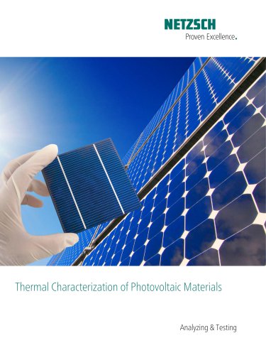 Thermal Characterization of Photovoltaic Materials - application brochure